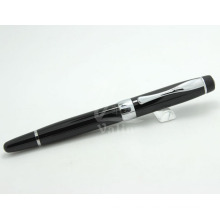 Werbeartikel Schwarz Metall Roller Pen mit Laser Gravur Logo